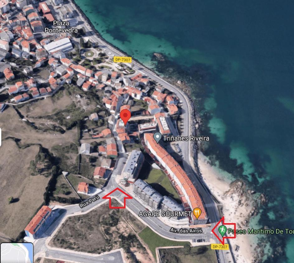 Apartamento Con Vistas Al Mar Y Playa Enfrente Ribeira Exteriör bild